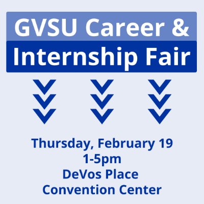 GVSU Winter 2026 Career and Internship Fair